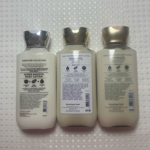 Bath & Body Works Body Lotion Trio - Sweetest Song, Butterfly, Cucumber Melon - Picture 3 of 6